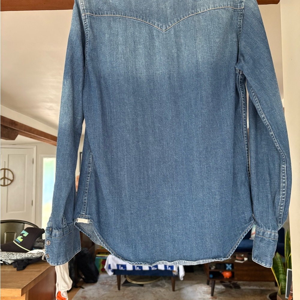 Levi's Dark Blue Denim Shirt - Picture 6 of 6